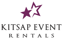 Kitsap Event Rentals, the local choice for wedding rentals, including tents, tables, chairs, linens. Servicing Port Orchard, Bremerton, Silverdale, Bainbridge Island, Gig Harbor, Port Townsend, Port Angeles, Kitsap County, Mason County, Jefferson County.